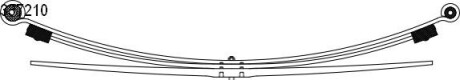 Ресора задня 3-листова DB Sprinter (904) (70/740/753, 56mm) CS Germany 1033721000