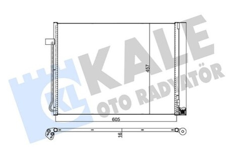 KALE BMW Радіатор кондиціонера X5 E70,F15,X6 E71,F16 07- KALE OTO RADYATOR 342495