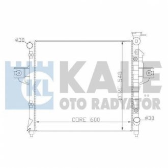 KALE JEEP Радиатор охлаждения Grand Cherokee II 4.7 99- KALE OTO RADYATOR 342085