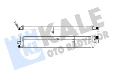 KALE RENAULT Радіатор охолодження Master III 2.3dCi 10- KALE OTO RADYATOR 352365