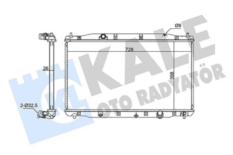 KALE HONDA радіатор охолодження CR-V III 2.2CTDi 07- KALE OTO RADYATOR 354270