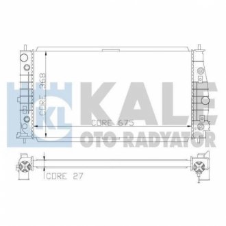 CHRYSLER радіатор охолодження 300M 2.7/3.5 99- KALE OTO RADYATOR 341935 (фото 1)