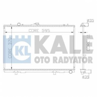 KALE MITSUBISHI радіатор охолодження L200 2.5D 96- KALE OTO RADYATOR 362200