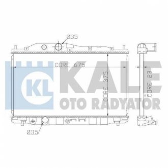 KALE HONDA радіатор охолодження Civic VIII 1.8 07- KALE OTO RADYATOR 357200