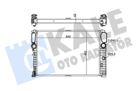 KALE DB радіатор охолодження W211 280/420CDI 02- KALE OTO RADYATOR 347275