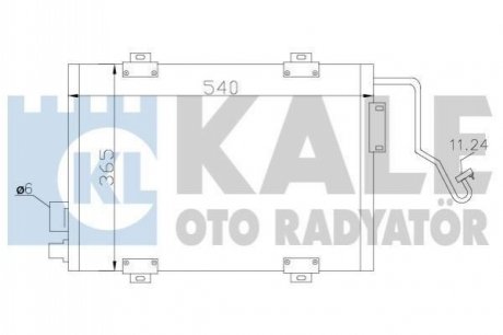 RENAULT Радиатор кондиционера Clio II 98- KALE OTO RADYATOR 342810 (фото 1)