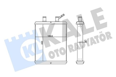 KALE IVECO радіатор опалення Daily IV 06- KALE OTO RADYATOR 355250