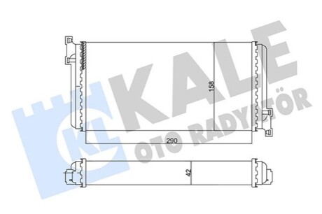 KALE DB радіатор опалення W201 KALE OTO RADYATOR 346790