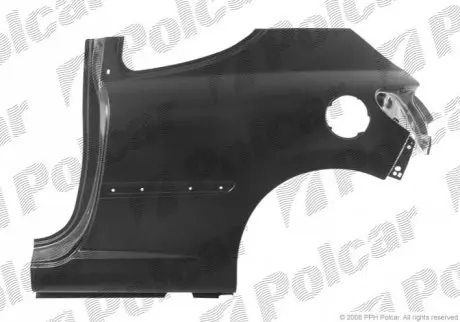Крило заднє правий Polcar 572484
