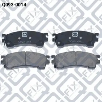КОЛОДКИ ТОРМ ПЕРЕДН 131.8*51.6*14.5/15.4 Q-fix Q093-0014