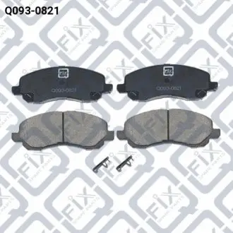 Фото колодки гальмівні передні дискові Q-fix Q093-0821 Колодки гальмівні передні дискові Q-fix Q093-0821