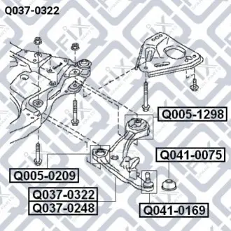 РЫЧАГ ПЕРЕДН НИЖН L Q-fix Q037-0322