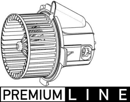 Вентилятор обігрівача салону C4/307 1.4-2.0 02- (120мм) (+AC) (Premium Line! OE) БЕЗ КРИЛЬЧАТКИ!!! MAHLE / KNECHT AB 32 000P