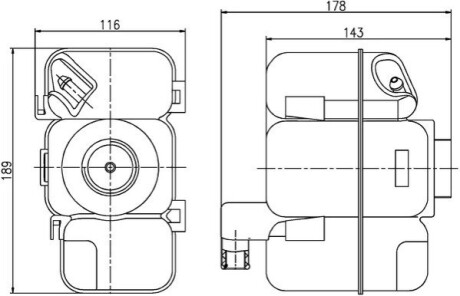 Бачок розширювальний Volvo S60/S80/V70/XC70/XC90 98-14 MAHLE / KNECHT CRT 206 000S (фото 1)