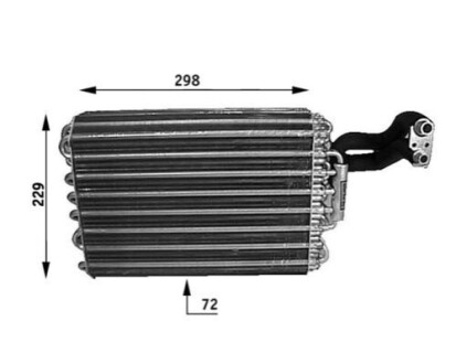 Випаровувач кондиціонера W124/S124/C124 2.0-6.0 84-96 MAHLE / KNECHT AE 31 000S (фото 1)