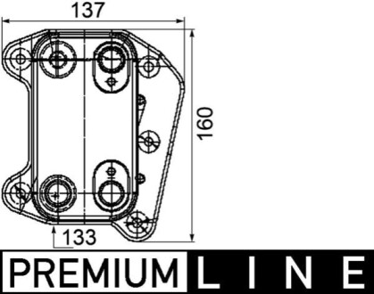 Радіатор масла ДВз W210/W163 (Premium Line! OE) MAHLE / KNECHT CLC 104 000P (фото 1)