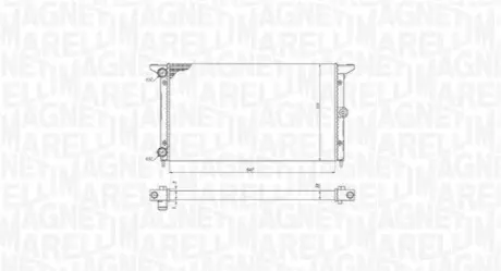 VW радіатор охолодження Sharan,Ford Galaxy,seat Alhambra 1.9TDI/2.0i 95- MAGNETI MARELLI BM1901