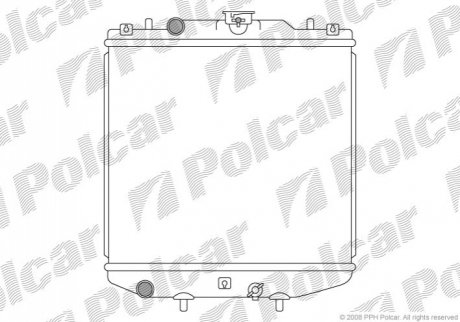 Радіатор охолодження Polcar 741108-1 (фото 1)