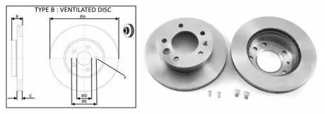 Диск тормозной, лев/прав, пер (кратно2шт) VW LT 28-35 II автобус (2DB, (04/96-07/06) APPLUS APLUS 61636AP