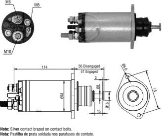 Втягуюче реле стартера ZM ZM2818