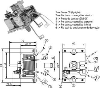 Втягуюче реле стартера ZM ZM2902