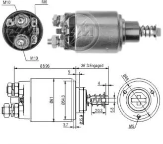 Втягуюче реле стартера ZM ZM539