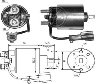 Втягуюче реле стартера ZM ZM1719