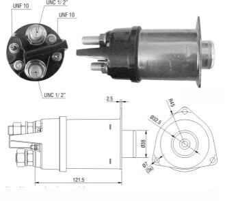 Втягуюче реле стартера ZM ZM2456