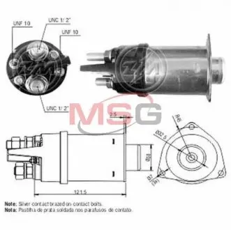 Фото втягуюче реле стартера ZM ZM468 Втягуюче реле стартера ZM ZM468