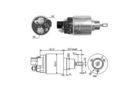 Втягуюче реле стартера ERA ZM978