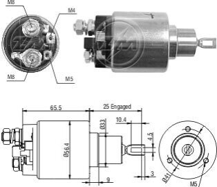 Втягуюче реле стартера ZM ZM1474