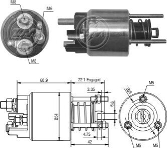 Втягуюче реле стартера ZM ZM395