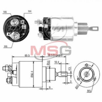 Втягуюче реле стартера ZM ZM3674