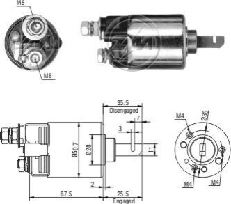 Втягуюче реле стартера ZM ZM606