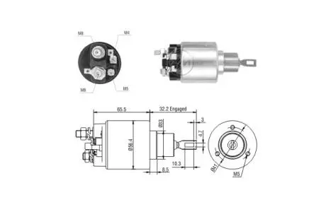 Втягуюче реле стартера ERA ZM874