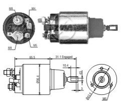 Втягуюче реле стартера ZM ZM772