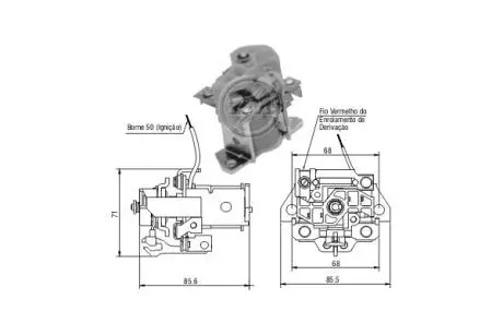 Втягуюче реле стартера ERA ZM901