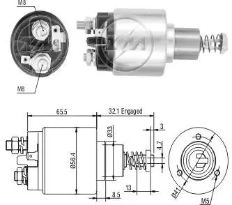 Втягуюче реле стартера ZM ZM676