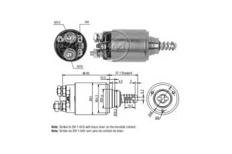 Втягуюче реле стартера ERA ZM649