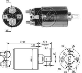 Втягуюче реле стартера ZM ZM692