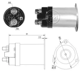 Втягуюче реле стартера ZM ZM555