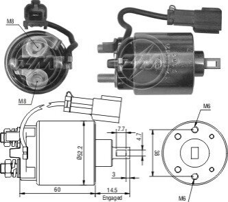 Втягуюче реле стартера ZM ZM2719