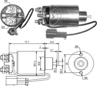 Втягуюче реле стартера ZM ZM792