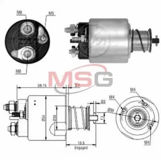Втягуюче реле стартера ZM ZM3492