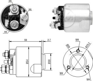 Втягуюче реле стартера ZM ZM5495