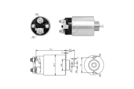 Втягуюче реле стартера ERA ZM7698