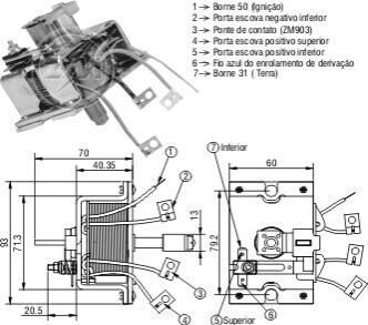 Втягуюче реле стартера ZM ZM2904