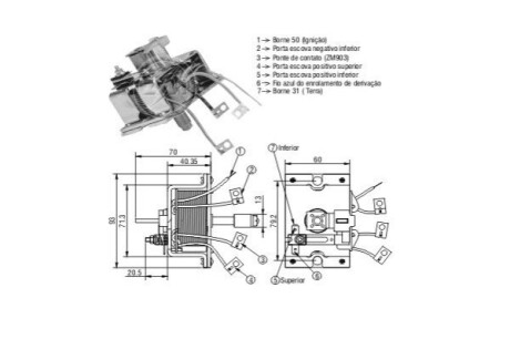 Втягуюче реле стартера ERA ZM2904