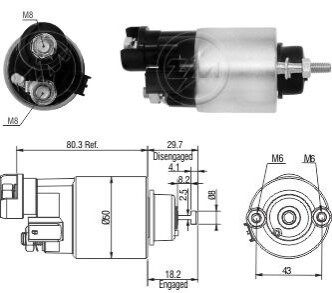 Втягуюче реле стартера ZM ZM7705