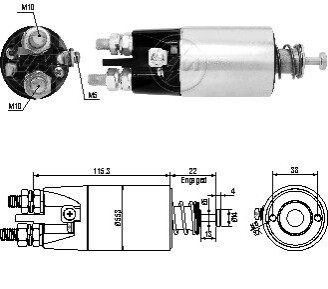 Втягуюче реле стартера ZM ZM4897